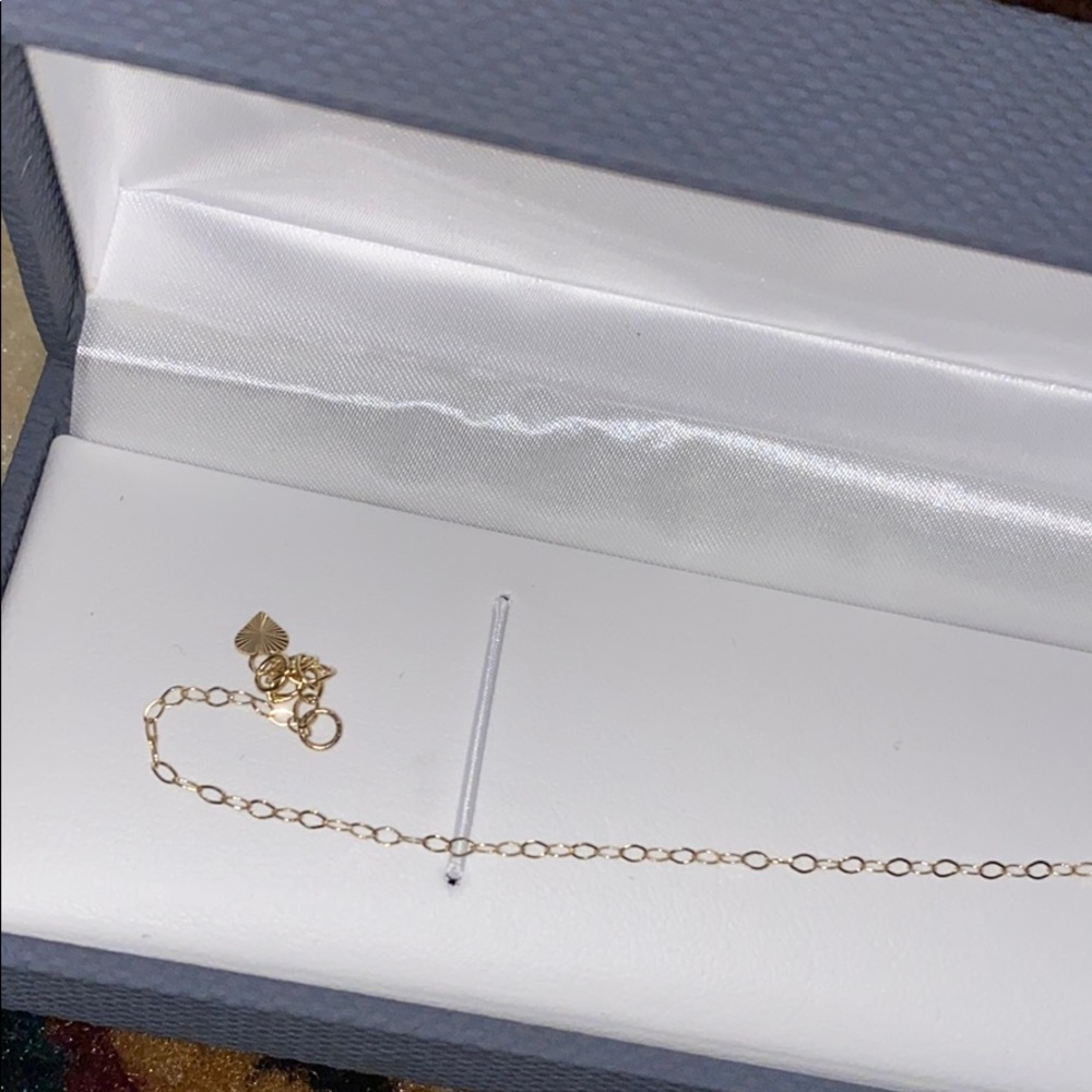 14kt  gold anklet - Picture 5 of 7